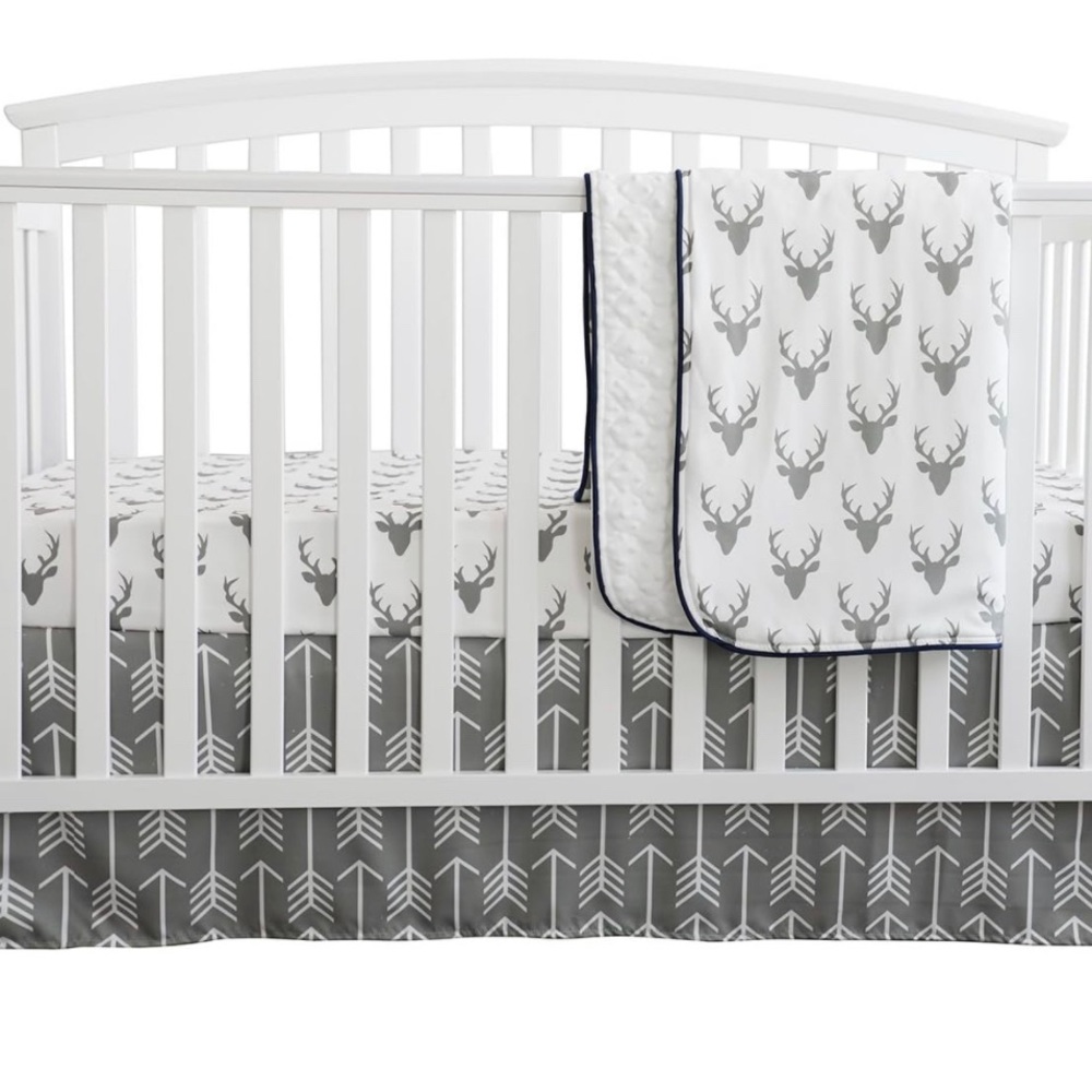 4PCS Crib Bedding Set